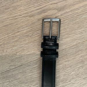 Boys Genuine Leather Black Belt